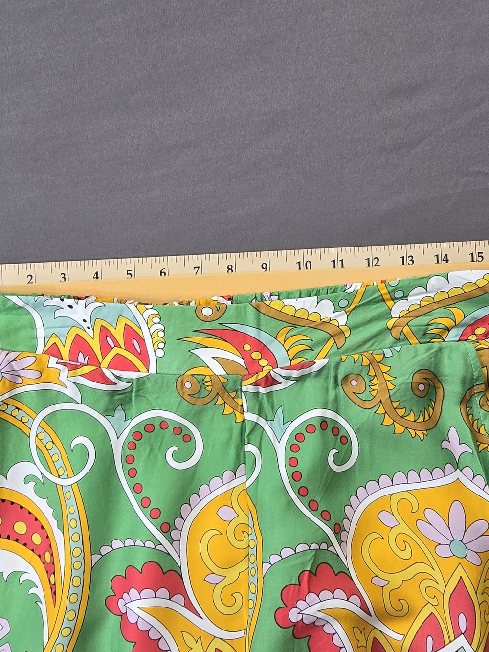 Haute Hippie Style Boho Patchwork Print Set Top XL Pants Wide Leg Lounge Outfit - Picture 12 of 16
